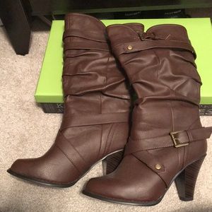 Brown boots from Target